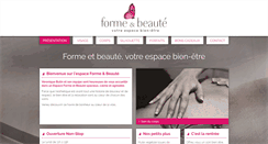 Desktop Screenshot of espaceformeetbeaute.fr